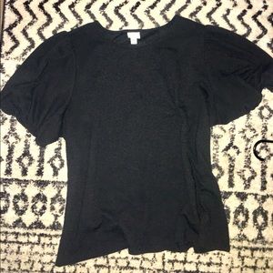 A new day balloon sleeve top